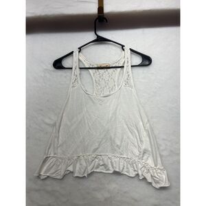 Vintage y2k hollister lace racer back tanl size m